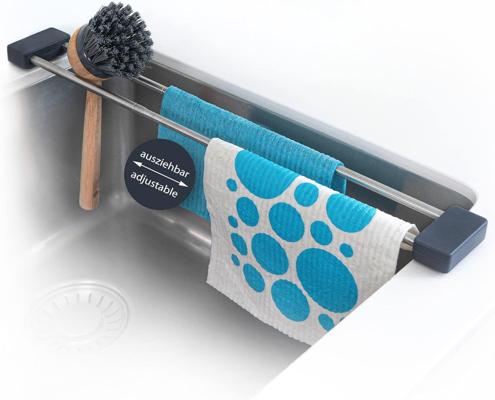 Drip.Line Pure Anthracite - Versatile and Adjustable Kitchen Rack Drip Tray for