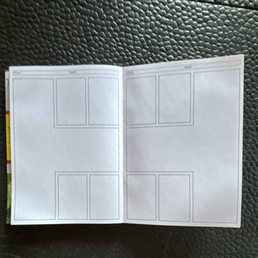 Piccadilly Comic Sketch Book Blank Comic Panel Layouts Artist Sketchbook White