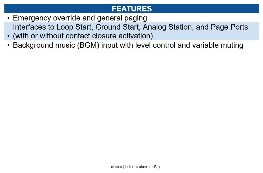 Bogen UTI1 Single Zone Paging Controller