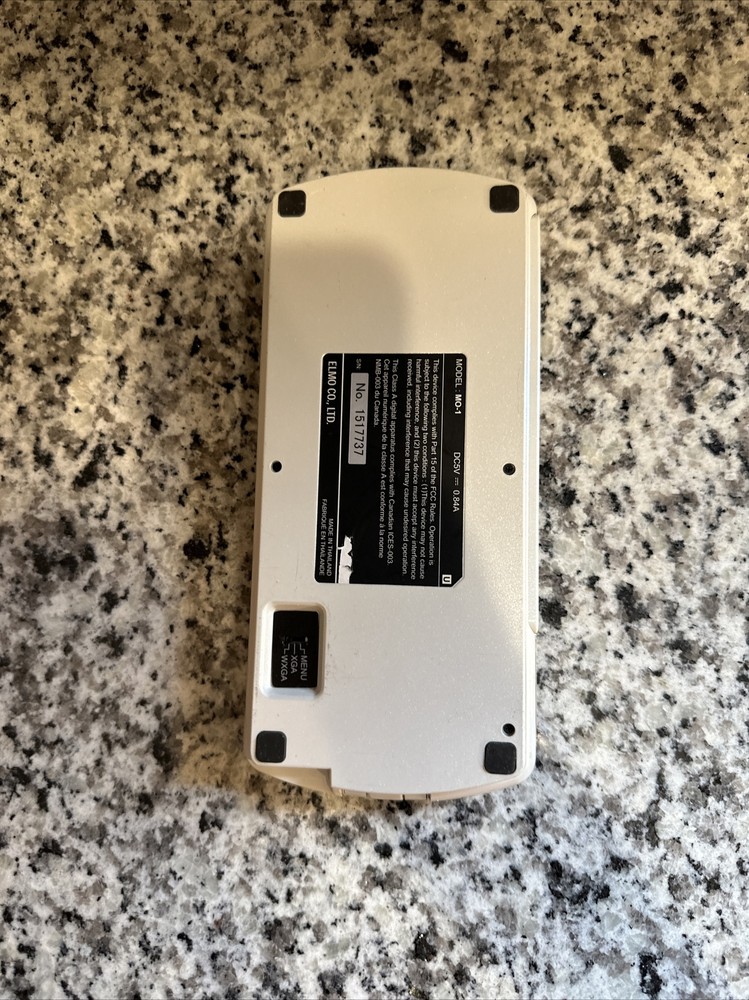 Elmo MO-1 Overhead Visual Live Document Camera RGB HDMI USB No AC Adapter