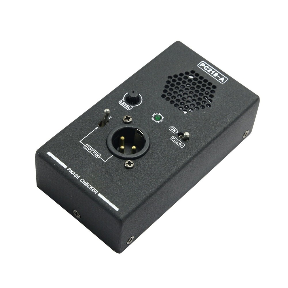 PC218 Phase Polarity Tester Checker Detector Speaker Microphone Sound Testing