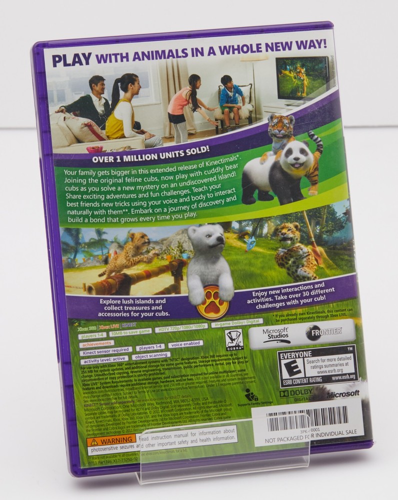 Microsoft Xbox 360 Kinect Motion Sensor Bar Black & 4 Games Bundle 3 ARE NEW!!