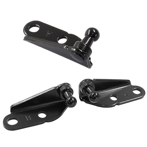 2 Sets Gas Strut Mounting Brackets,10mm Ball Stud I-Type 2 Sets,Black, I-Type