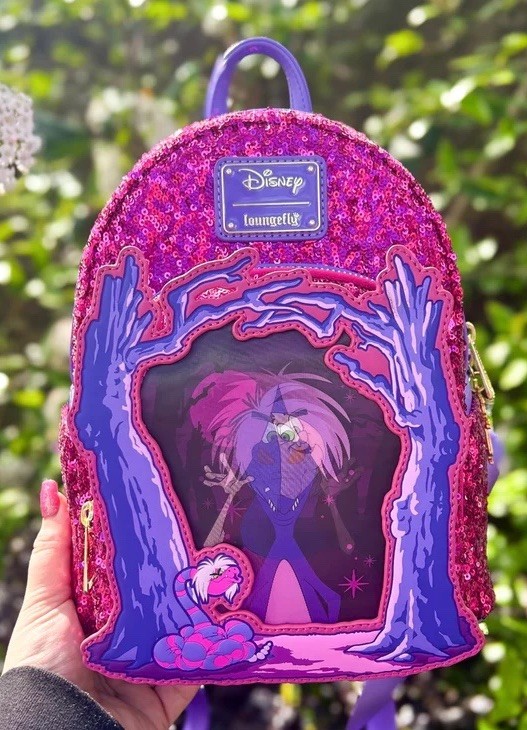 Loungefly Disney Sword in the Stone Madam Mim Lenticular Sequin UK Excl Backpack