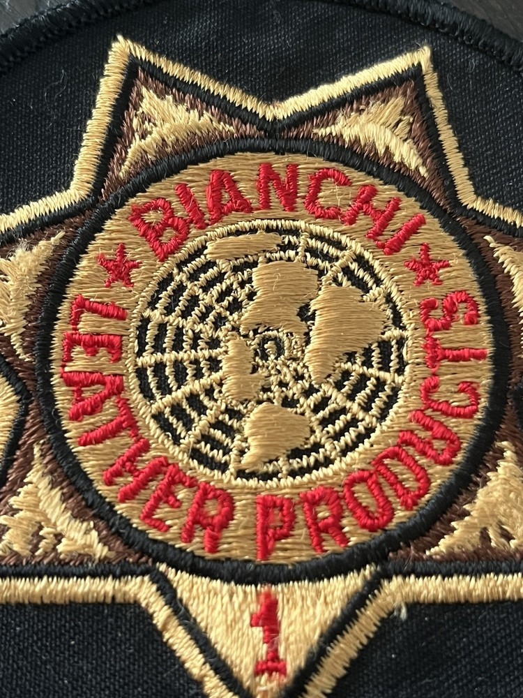 VINTAGE "BIANCHI LEATHER PRODUCTS” PATCH