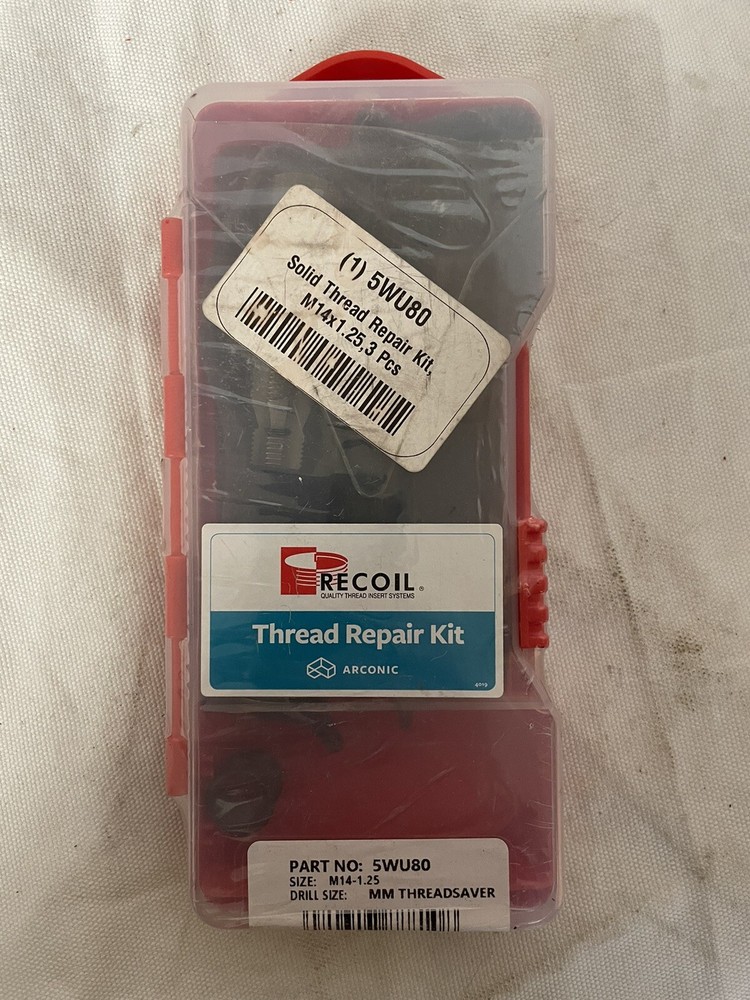 RECOIL 98141, Solid Thread Repair Kit, M14x1.25, 3 Pcs
