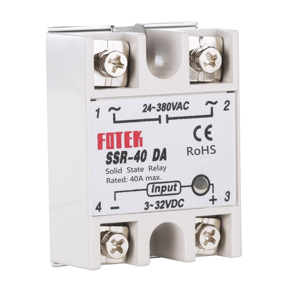 3PCS SSR-40DA Solid State Relay Single Phase Semi-Conductor Relay Input 3-32V...