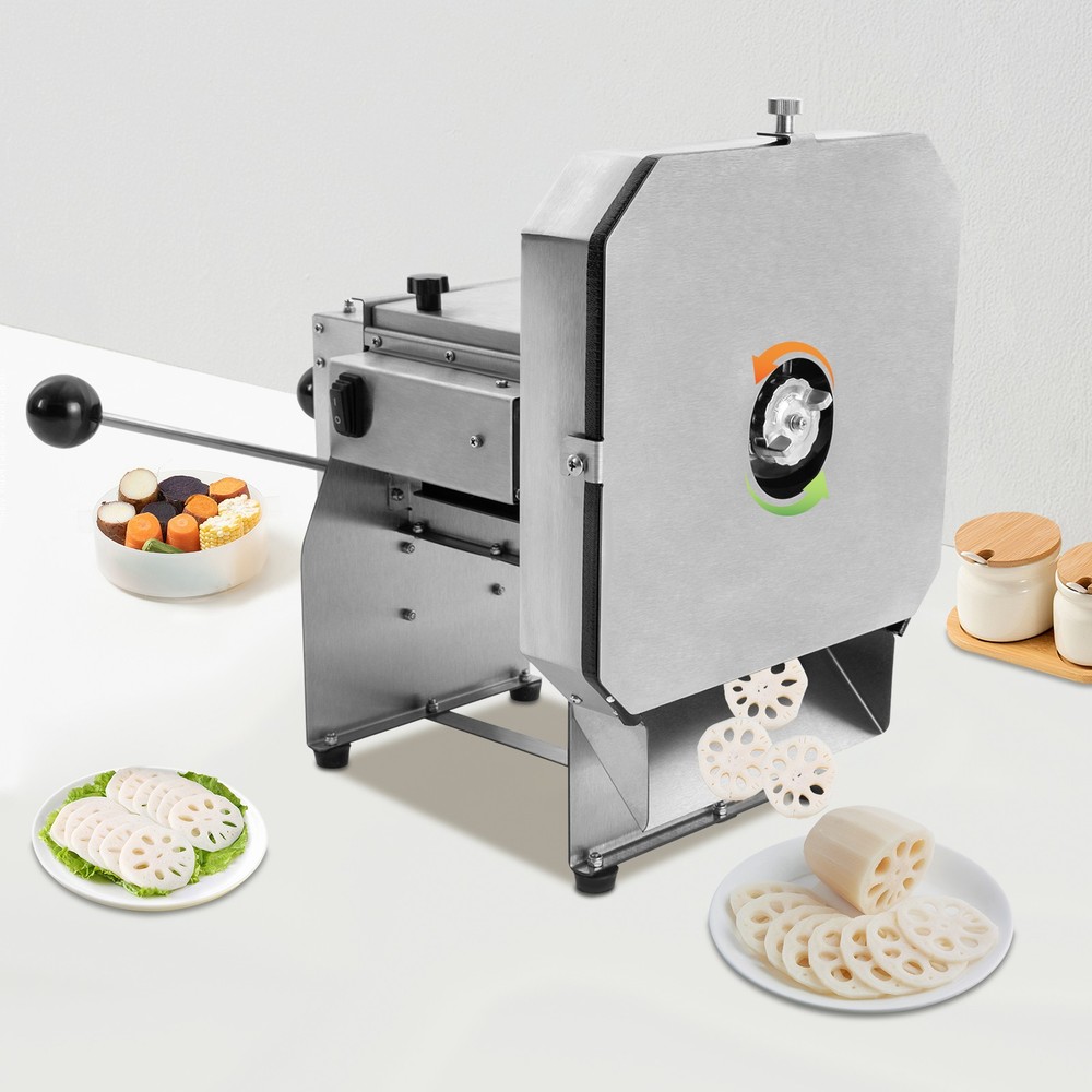 Cabbage Shredder Commercial Potato Slicer Fruit Vegetable Slicing Machine Silver