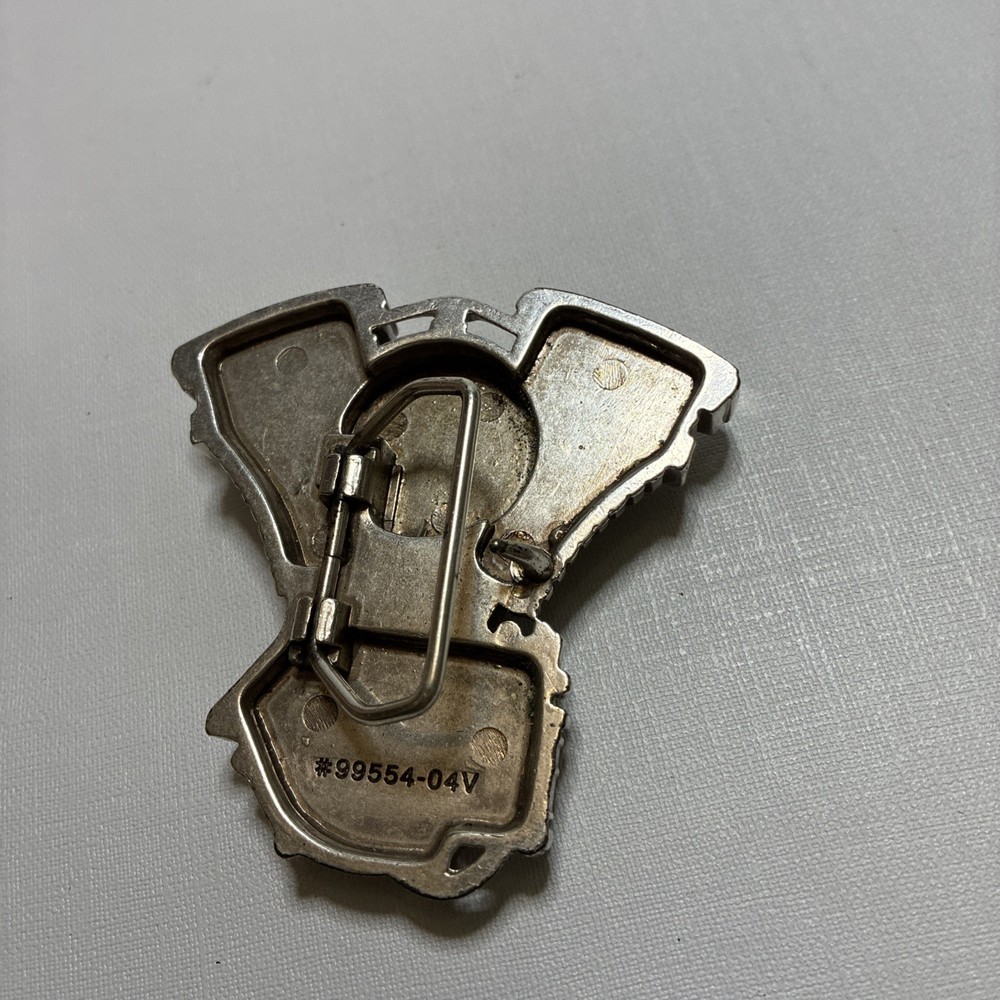 HARLEY DAVIDSON Belt Buckle V2 Engine Block Vintage