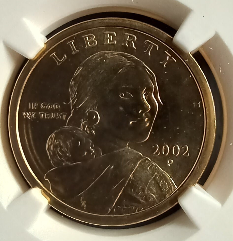 2002 (P) NGC MS 67 Sacagawea Dollar Coin