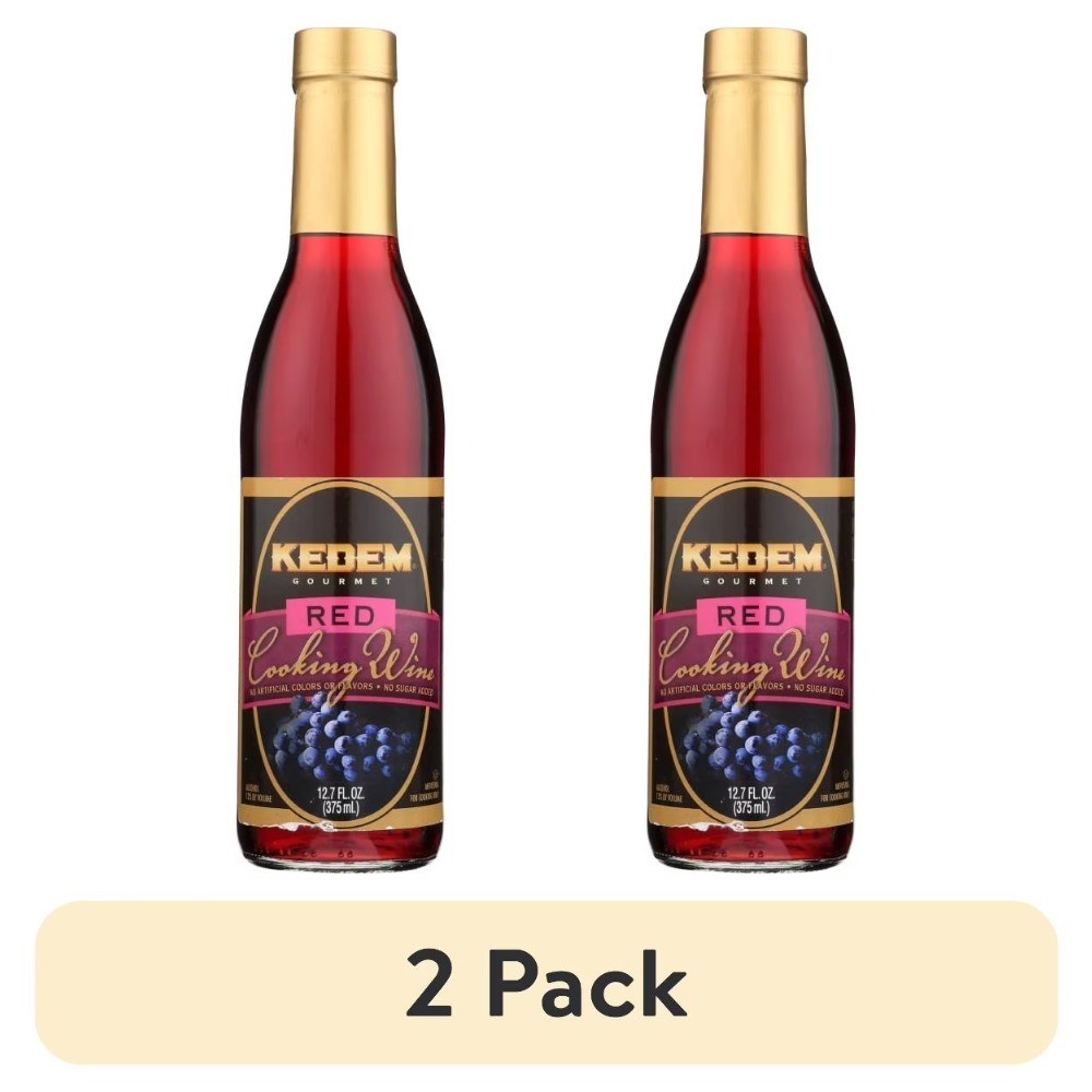 Red Cooking Wine for Culinary Use 12.7 Oz Two Pack