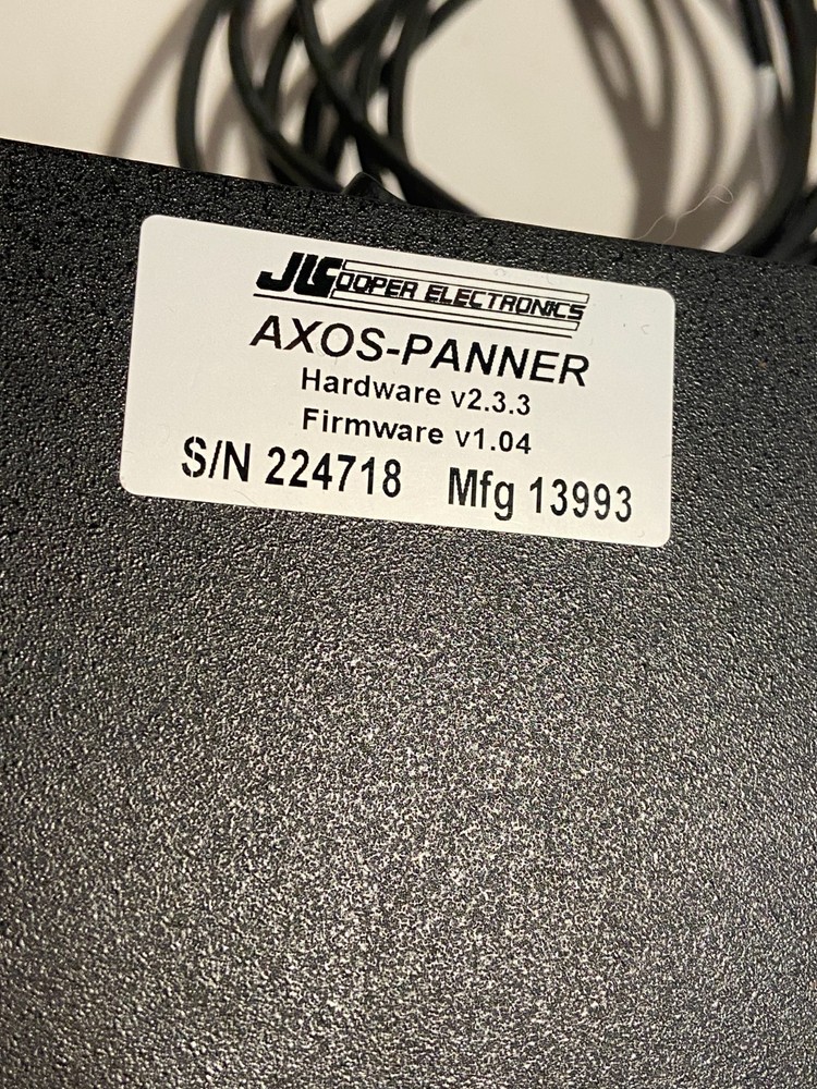 JL Cooper Electronics AXOS Surround Panner for AVID Pro Tools & Logic Pro X
