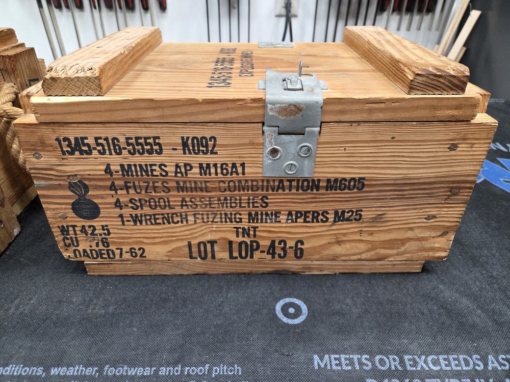 Vintage Wood Ordinance Boxes