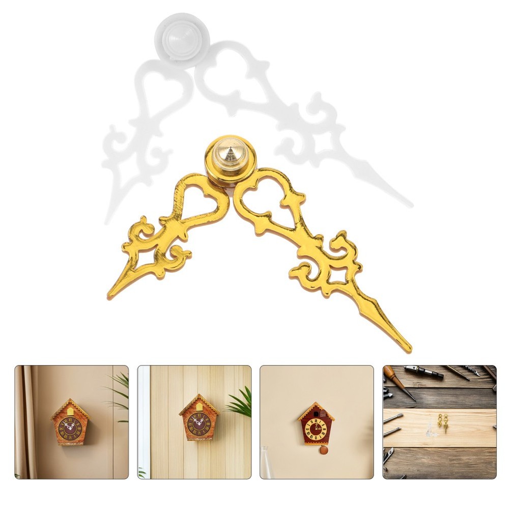 2 Sets Cuckoo Clock Wall Pointers Building Tools Parts Replacement