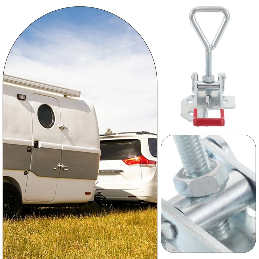 Trailer Hitch Pin Lock Case Clamp Hardware Heavy Duty Pull Latch