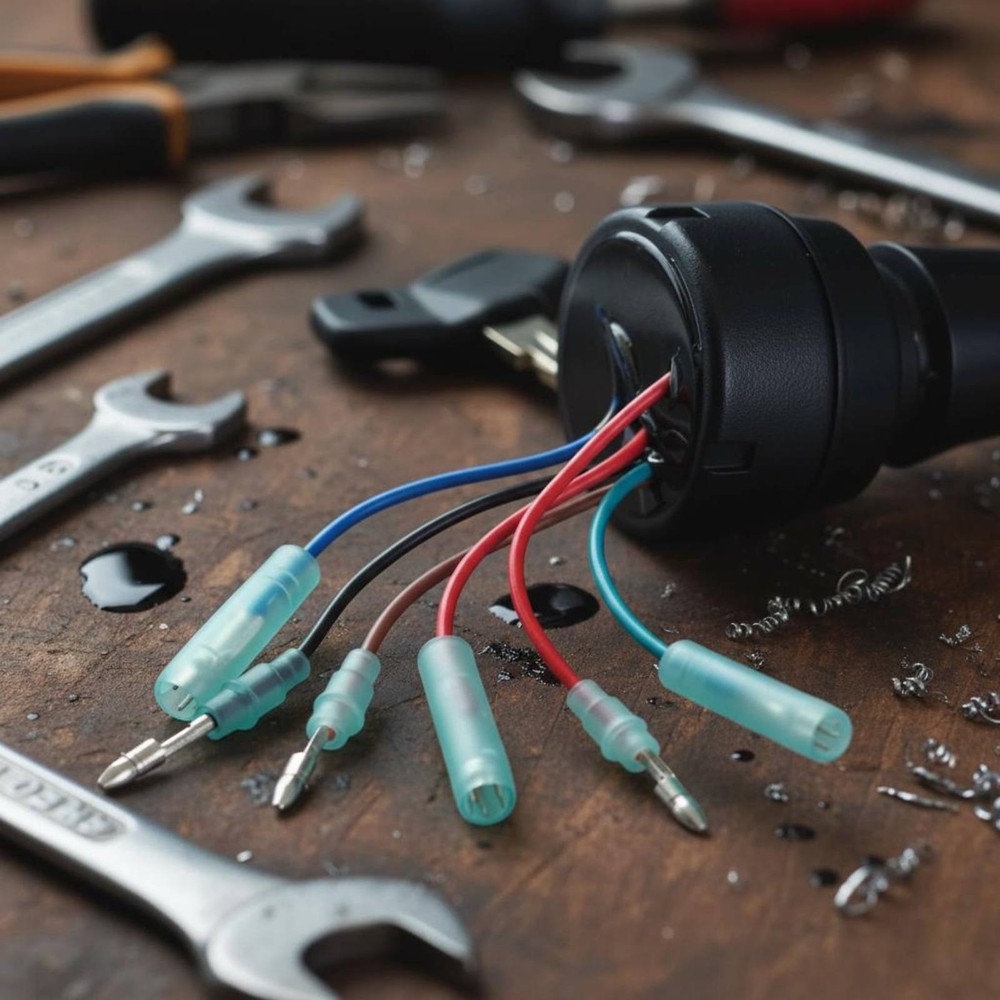 Marine Engine Key Switch Assembly 12V Boat Engine Ignition Lock Easy