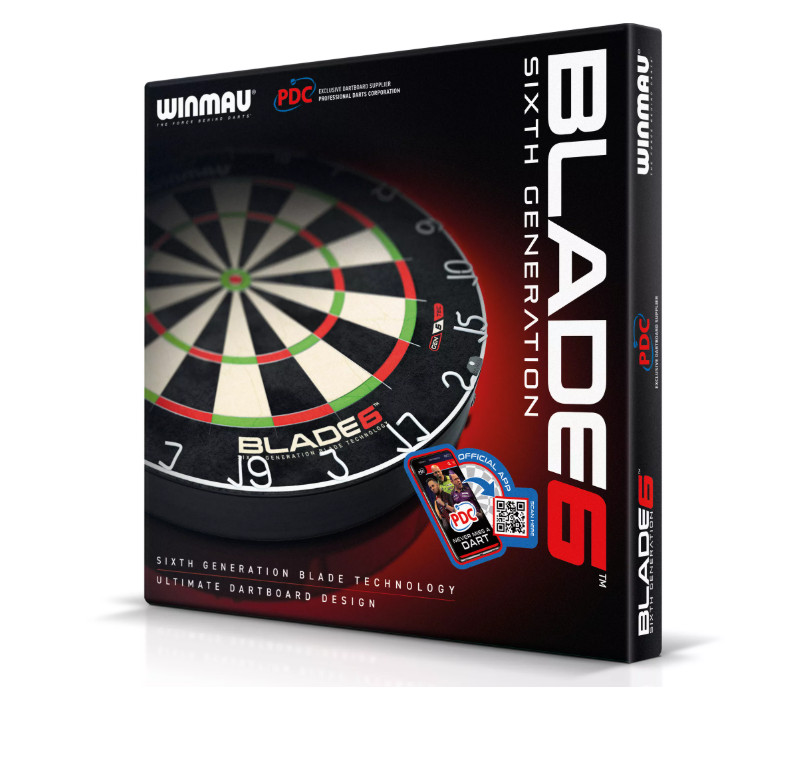 NWT WINMAU Blade 6 Dartboard WDF Standard
