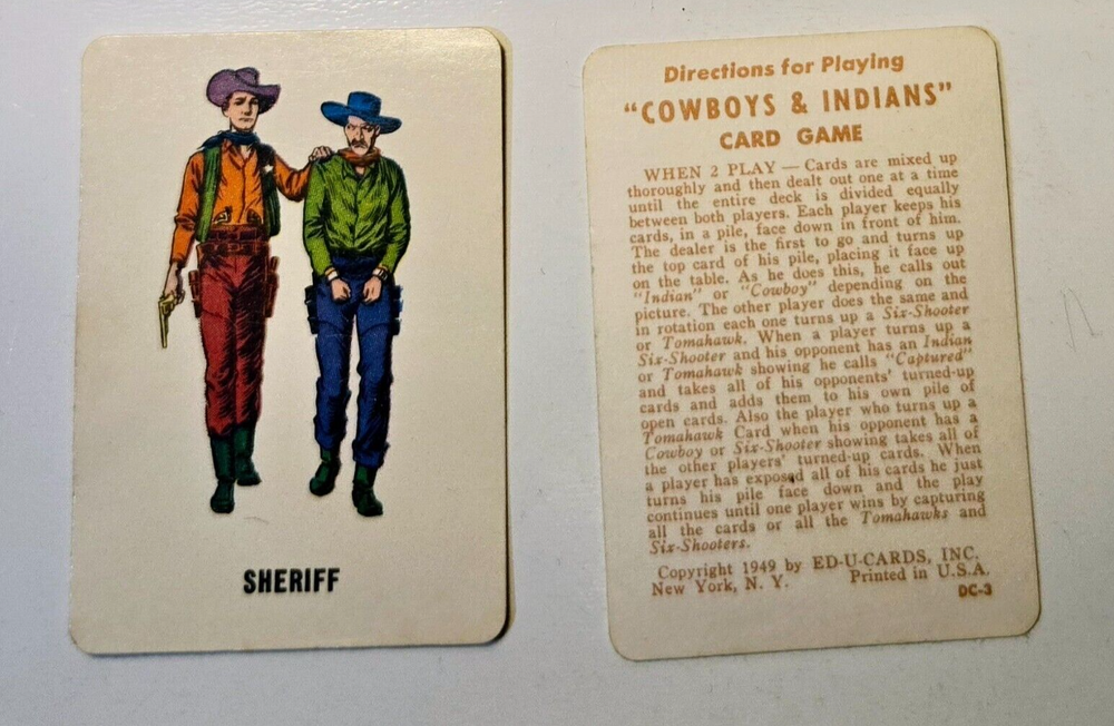 1967 Ed-U-Cards Mini Card Game