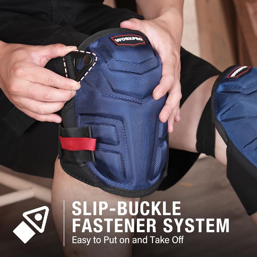 WORKPRO Knee Pads for Work Safety Construction Kneepads Gel Cushion Foam Padding