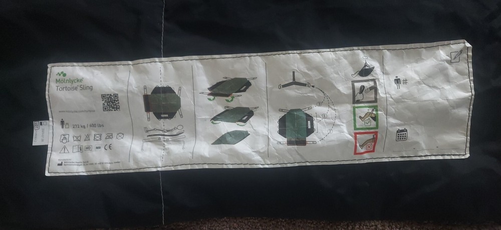 Molnlycke Tortoise Sling System - Excellent (No Carrying Case)