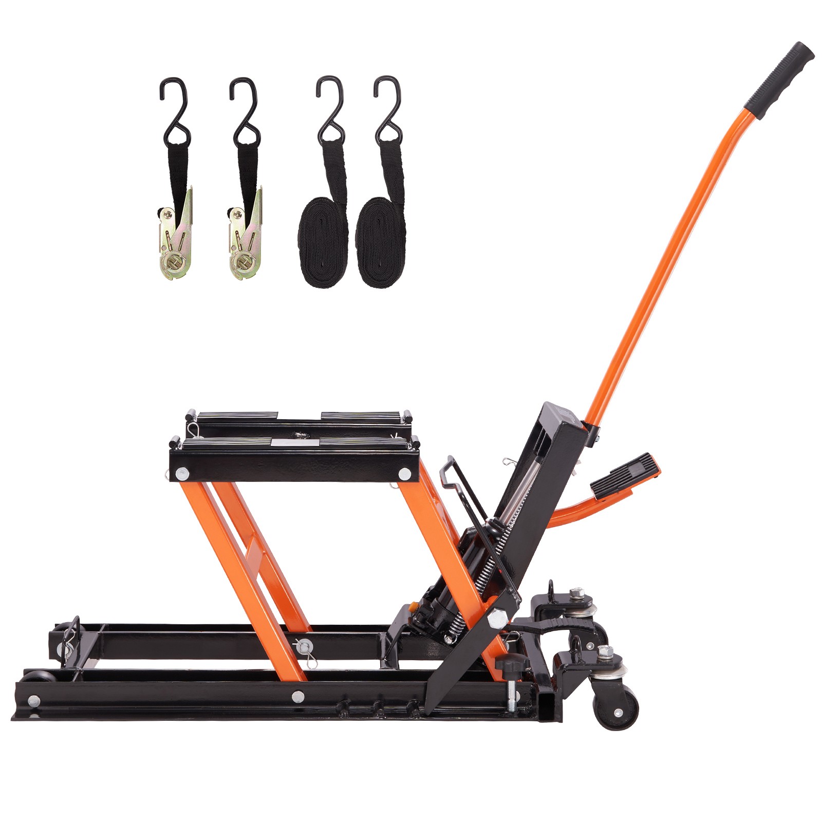 Motorcycle Hydraulic Pump Jack 1500 LBS ATV Dirt Street Bike Stand Lift Tool