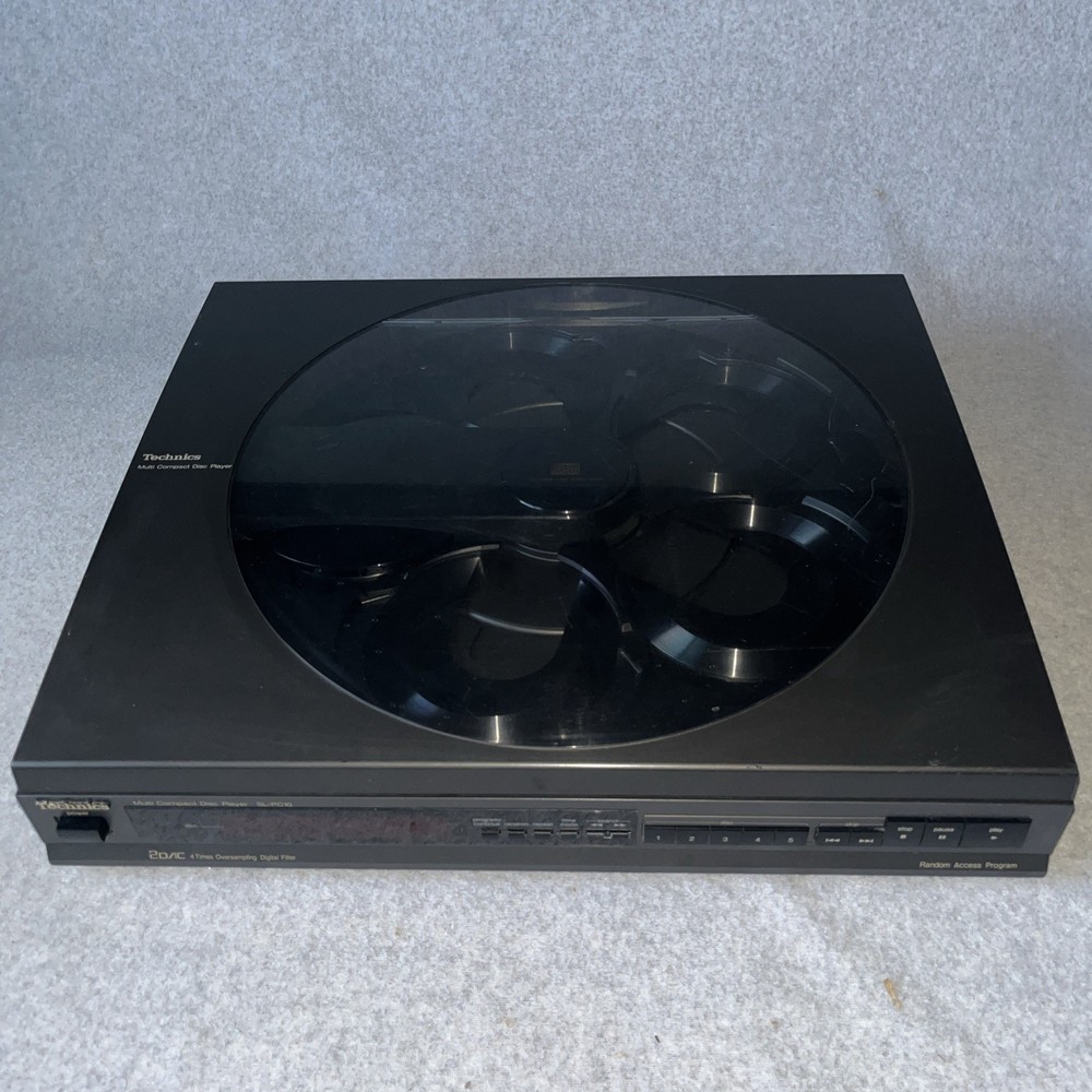 Technic SL-PC10 Multi Compact Disc Player 5 Disc Changer Tested See Video