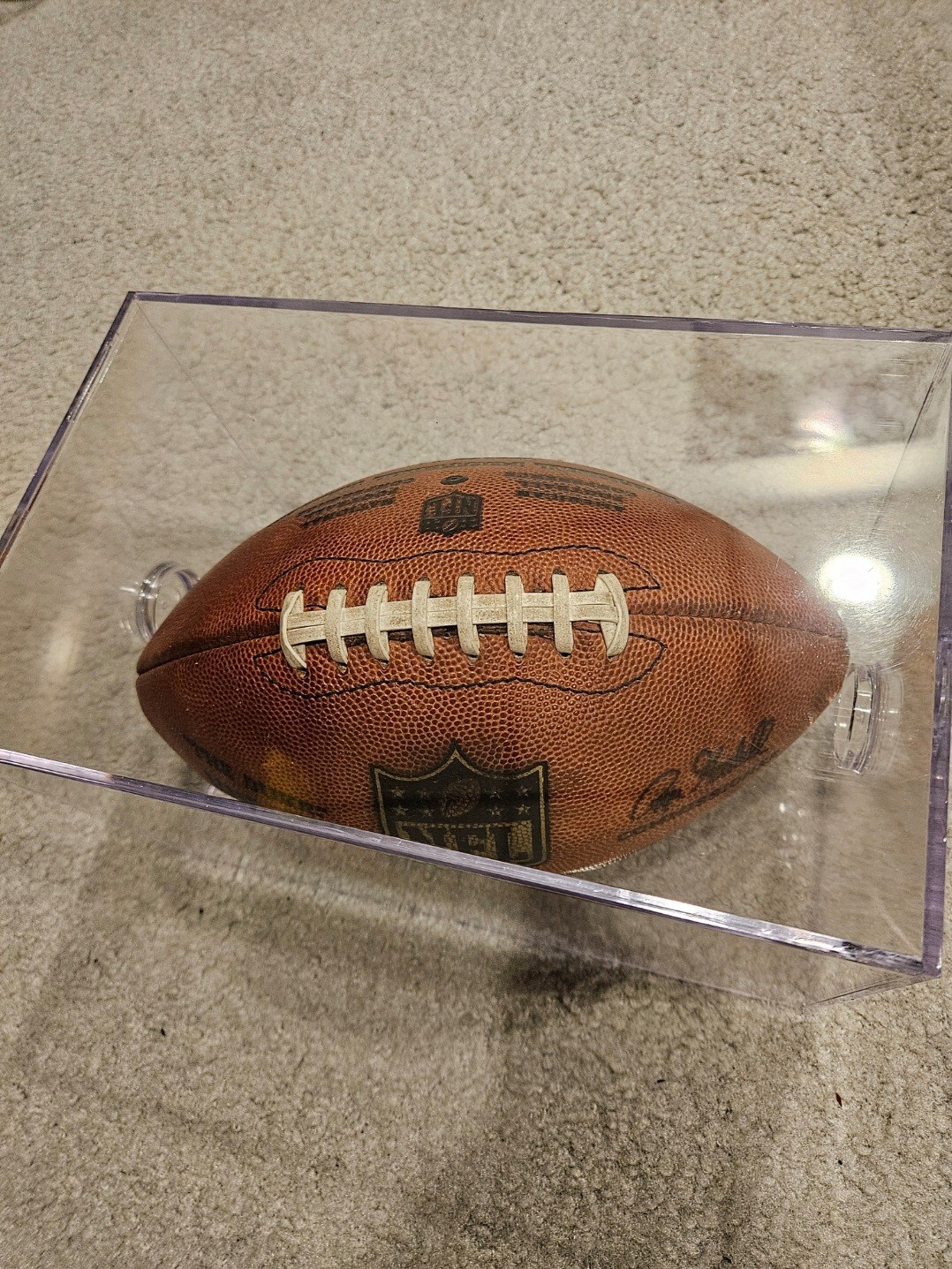 Seattle Seahawks 2008 Game Used NFL "The Duke" Wilson Football With Case