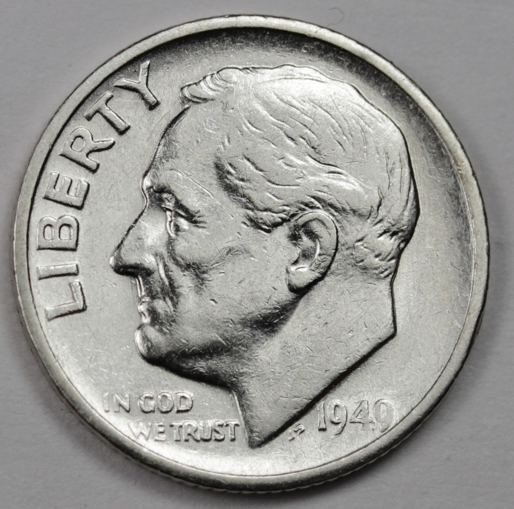 1949-s Roosevelt Dime.  High Grade.  (Inventory A)