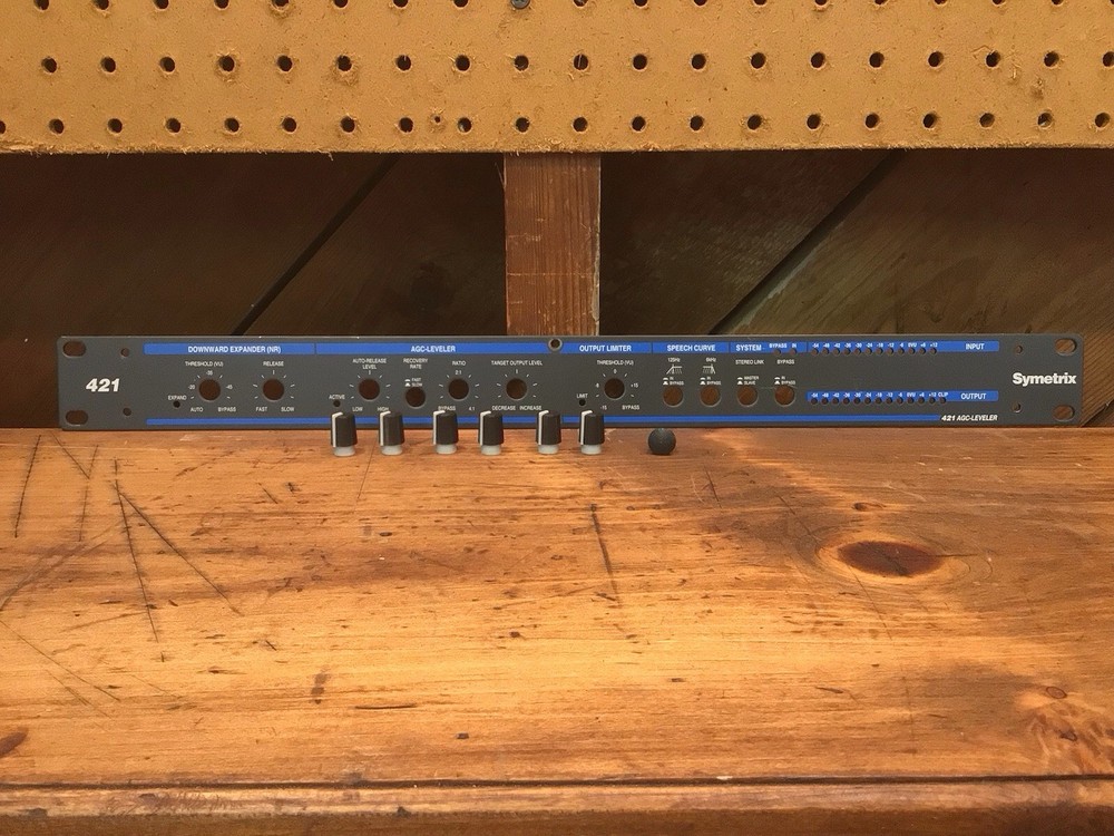 Symetrix 421 AGC Leveler/Downward Expander Parts: Knobs & Faceplate
