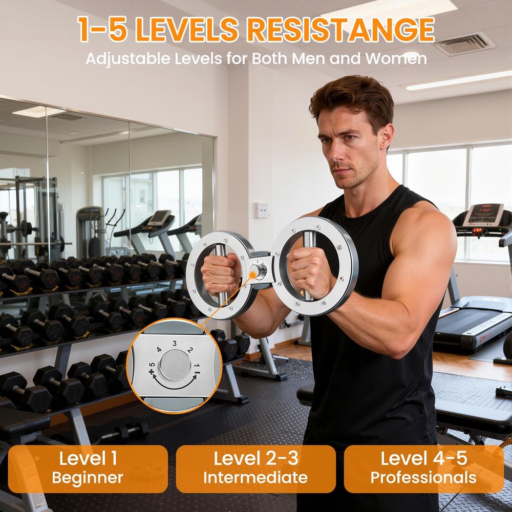 Resistance Adjustable Multi-Functional Rotational Trainer Grip Strength Trainer