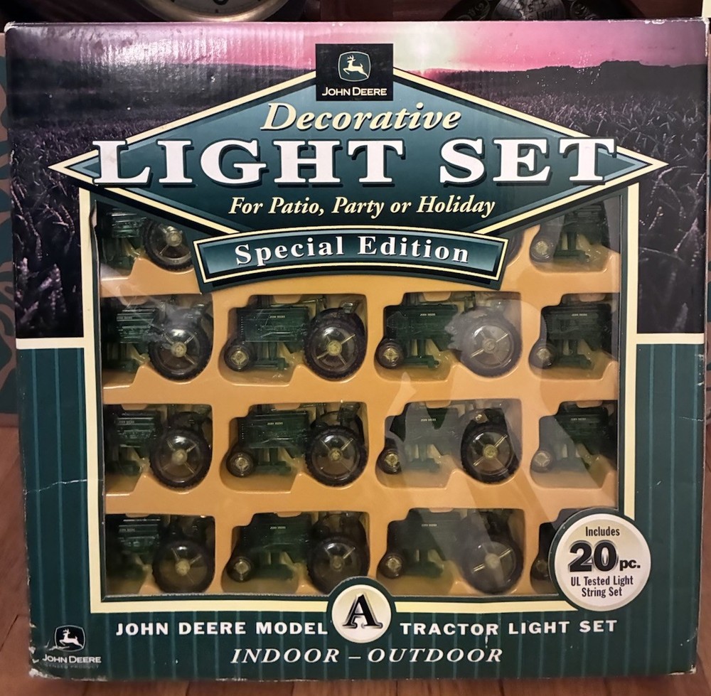 John Deere Decorative Model A Tractor Light Set Special Edition