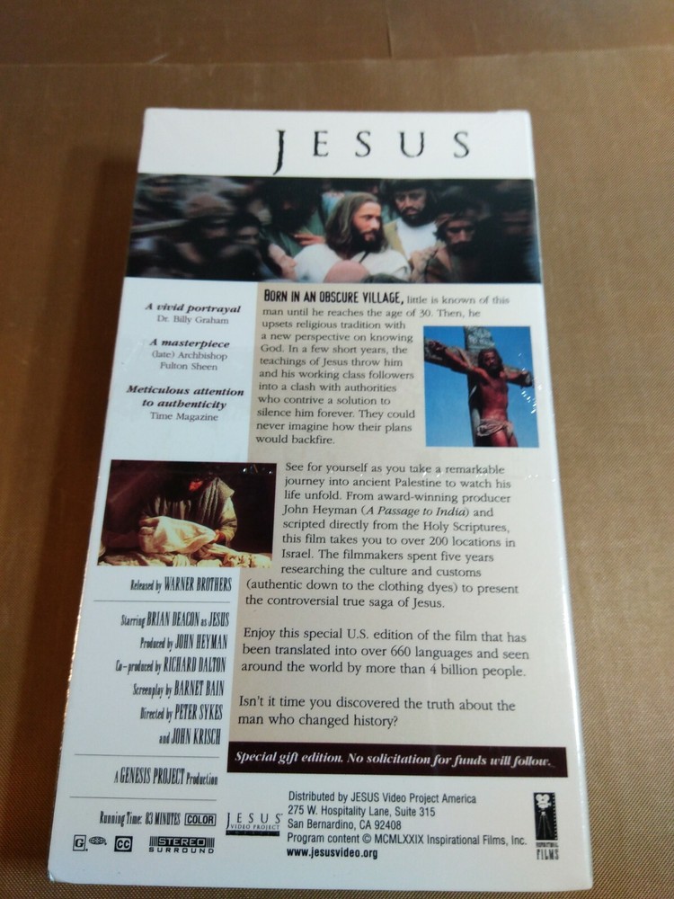 Jesus (VHS) Brian Deacon