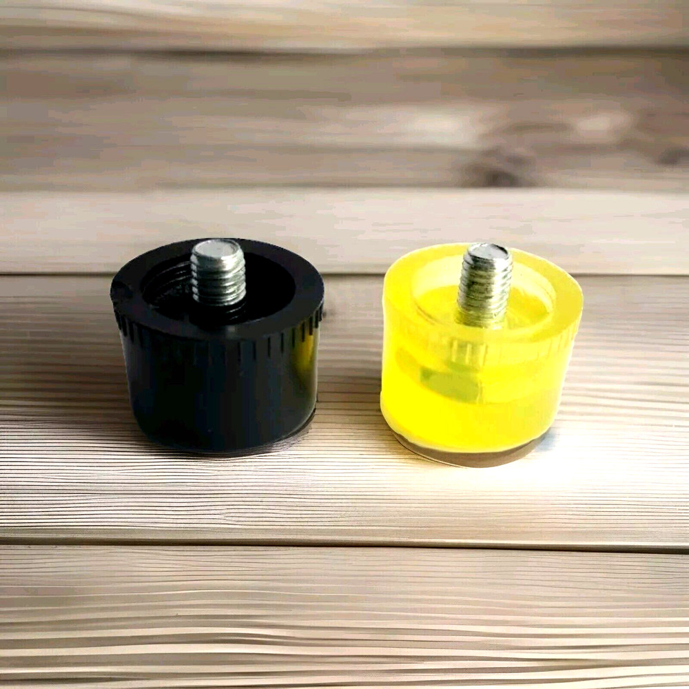 Pittsburgh 2pc Soft Face Rubber interchangeables For Replacement .black/yellow