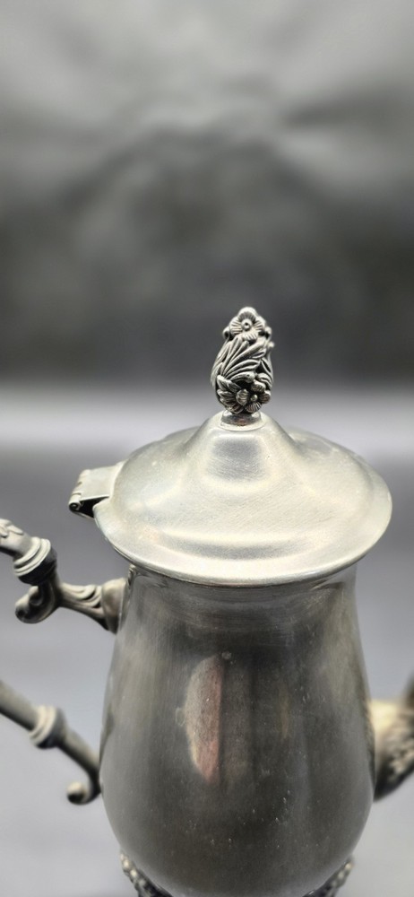 Vintage Silver Plated Tea Coffee Pot 10in