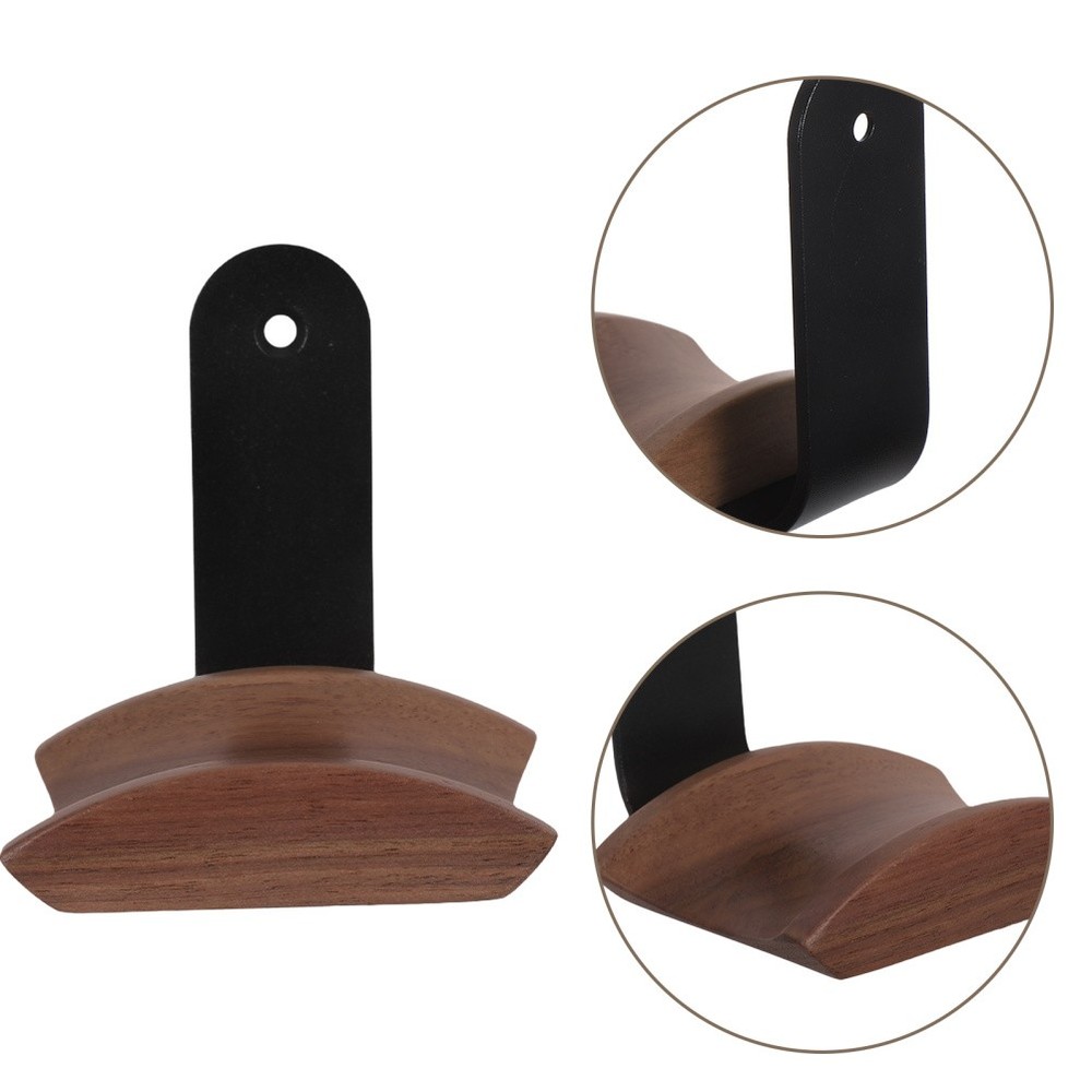 Headphone Rack: Wall-Mounted Wood Headphone Hook - Headset Holder For Gaming