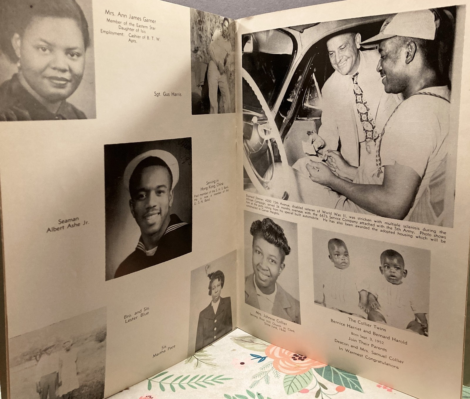 Columbus, Georgia~Vintage Historic African American Baptist Church~1953 Program