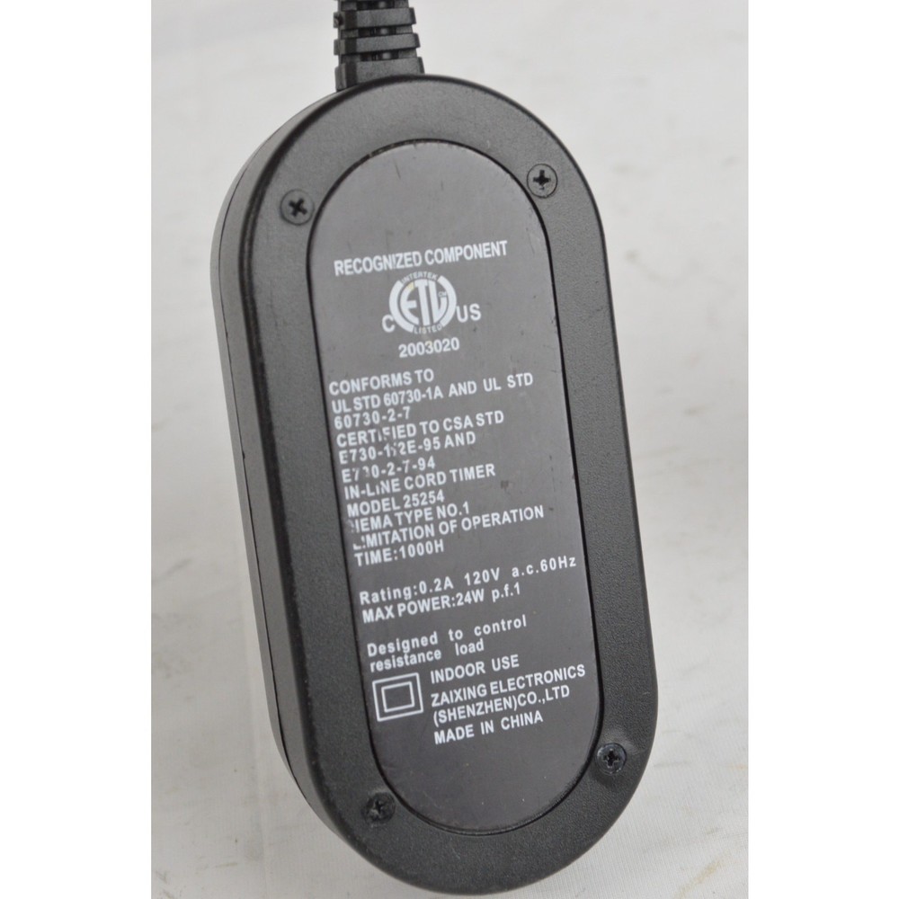 Gemmy Fog Smoke Machine Timer Power Switch Controller Black No. 25254
