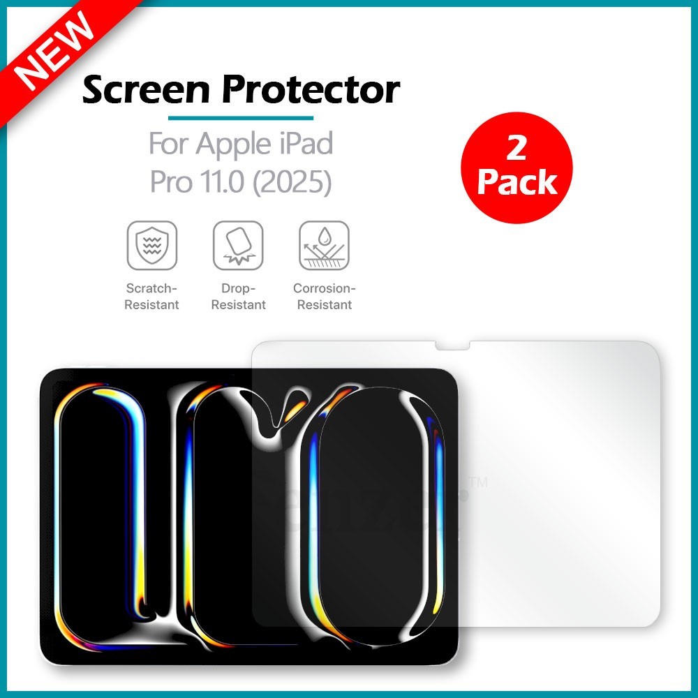 2x For Apple iPad Pro 11.0 (2025) Screen Protector w/ cloth