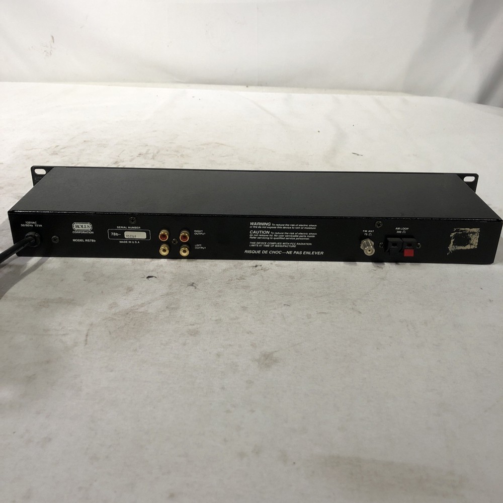 Rolls RS79B Quartz Pill Synthesized Tuner Rack Unit