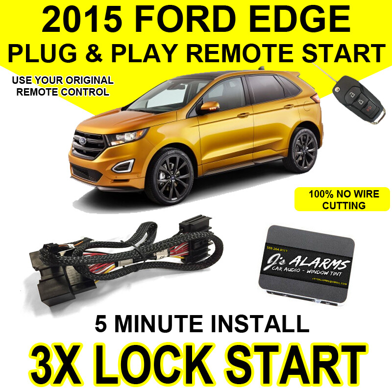 2015 Ford Edge Remote Start Plug & Play Easy Install SUV 3X Lock Start FO2