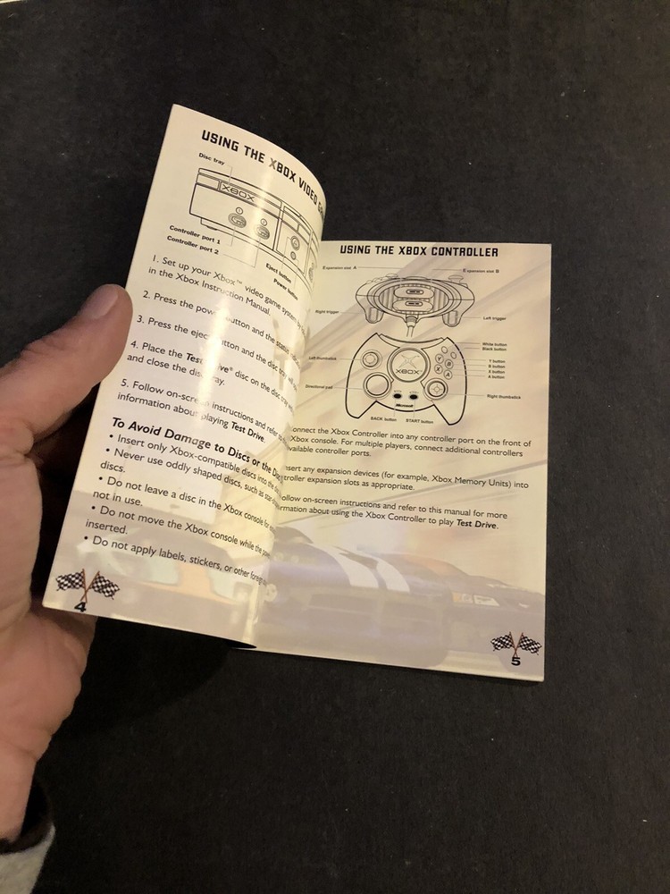 Test drive Xbox manual Only