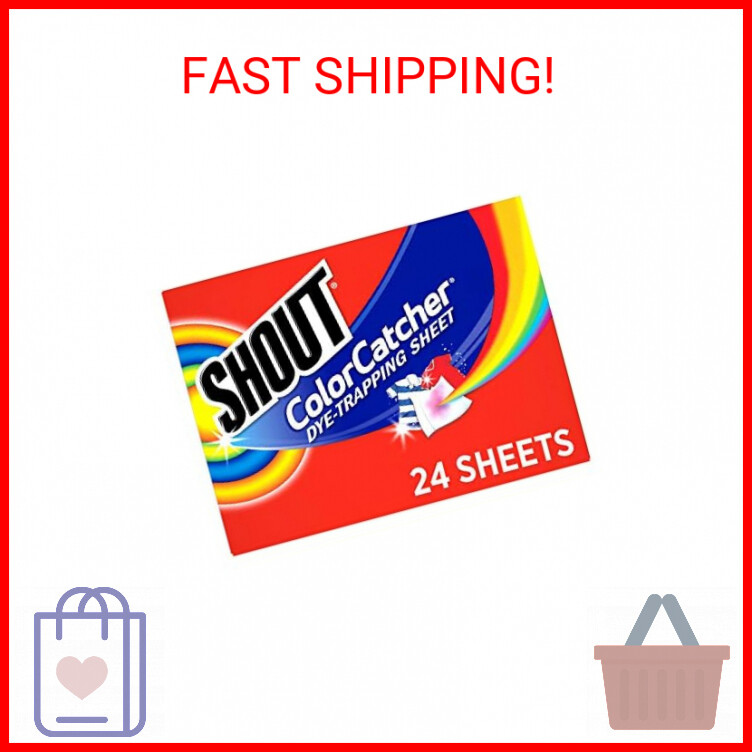 Shout Color Catcher, Dye-Trapping Sheets, 24 Sheets