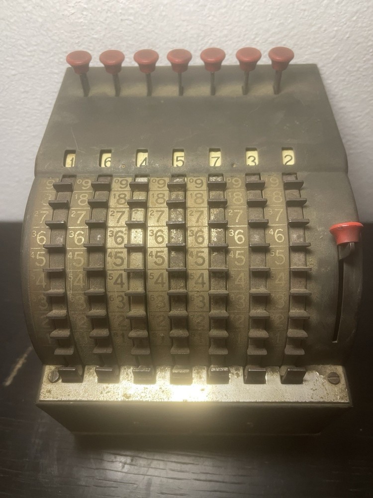 Vintage Antique AMCO Adding Machine 1910 Model, USA Made