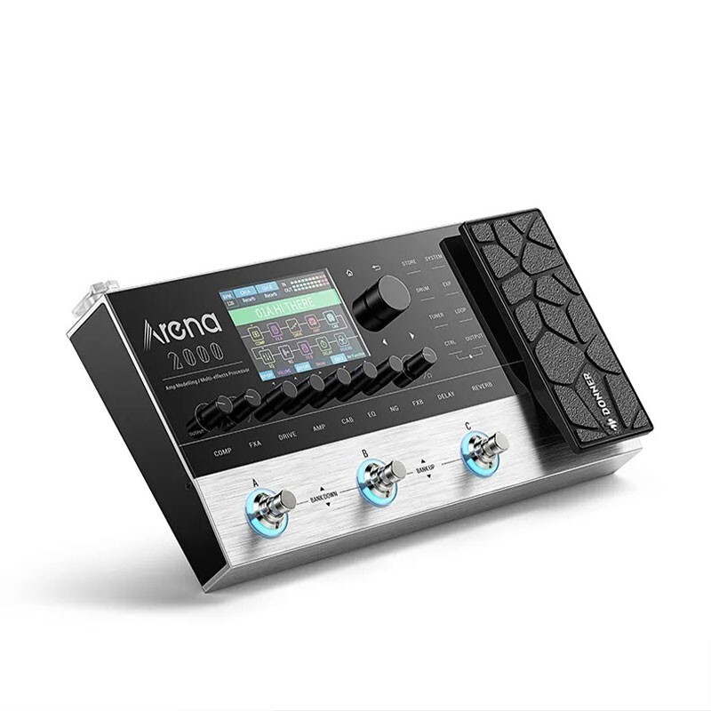 Donner Arena 2000 Multi Effects Looper Pedal 278 Effects Independent IR Module