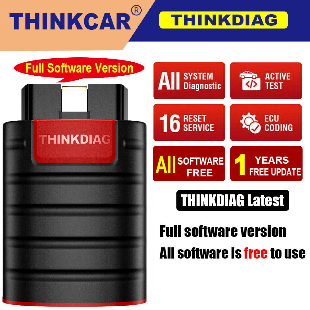 2026 THINKDIAG OBD2 Scanner Car Diagnostic Tool Full Software Free Bidirectional
