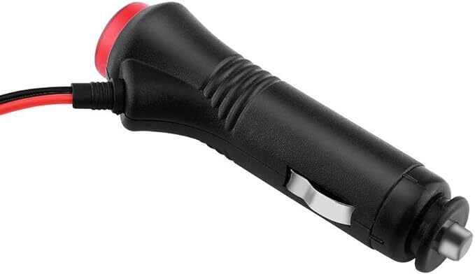 12 Volt DC Car Male Cigarette Lighter Extension Cable with On/Off Switch, 5 ft.