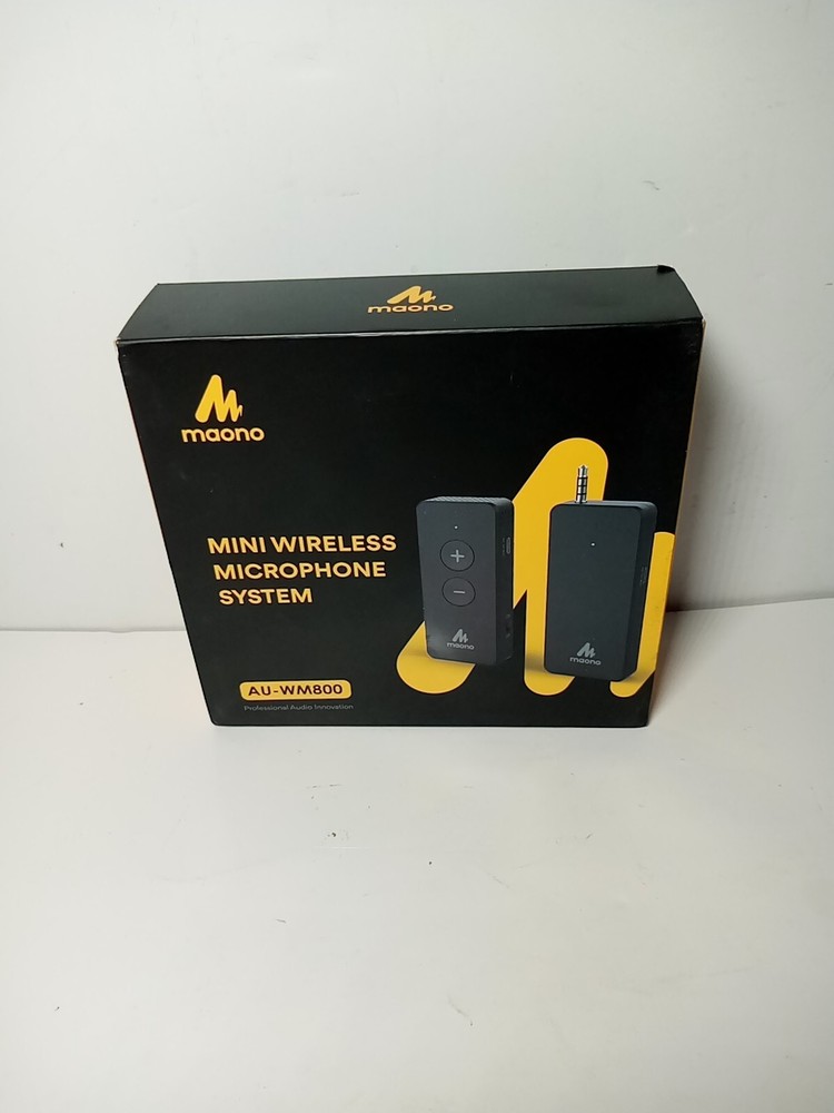 MAONO Mini Wireless Microphone System Lavalier Lapel Mic System AU-WM800