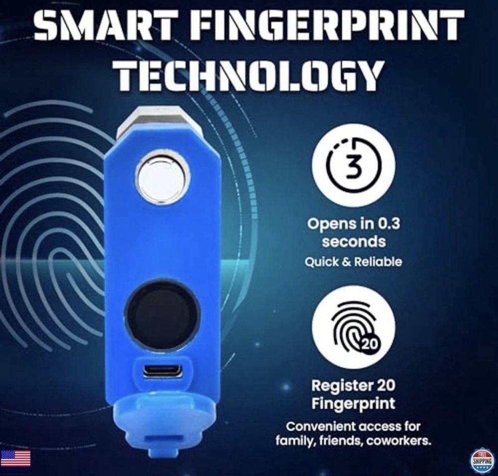 Magmaus® SRL70 Smart Fingerprint Padlock - Advanced Biometric Security Lock