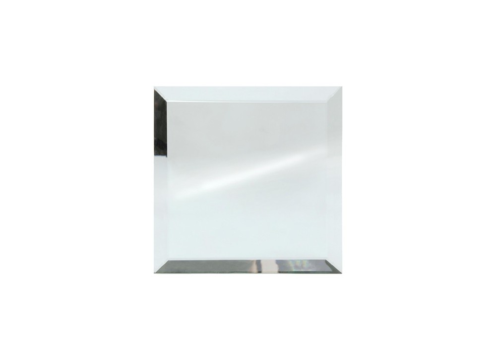 FHC BVM4C2 2" x 2" Square All Sides Beveled Clear Mirror
