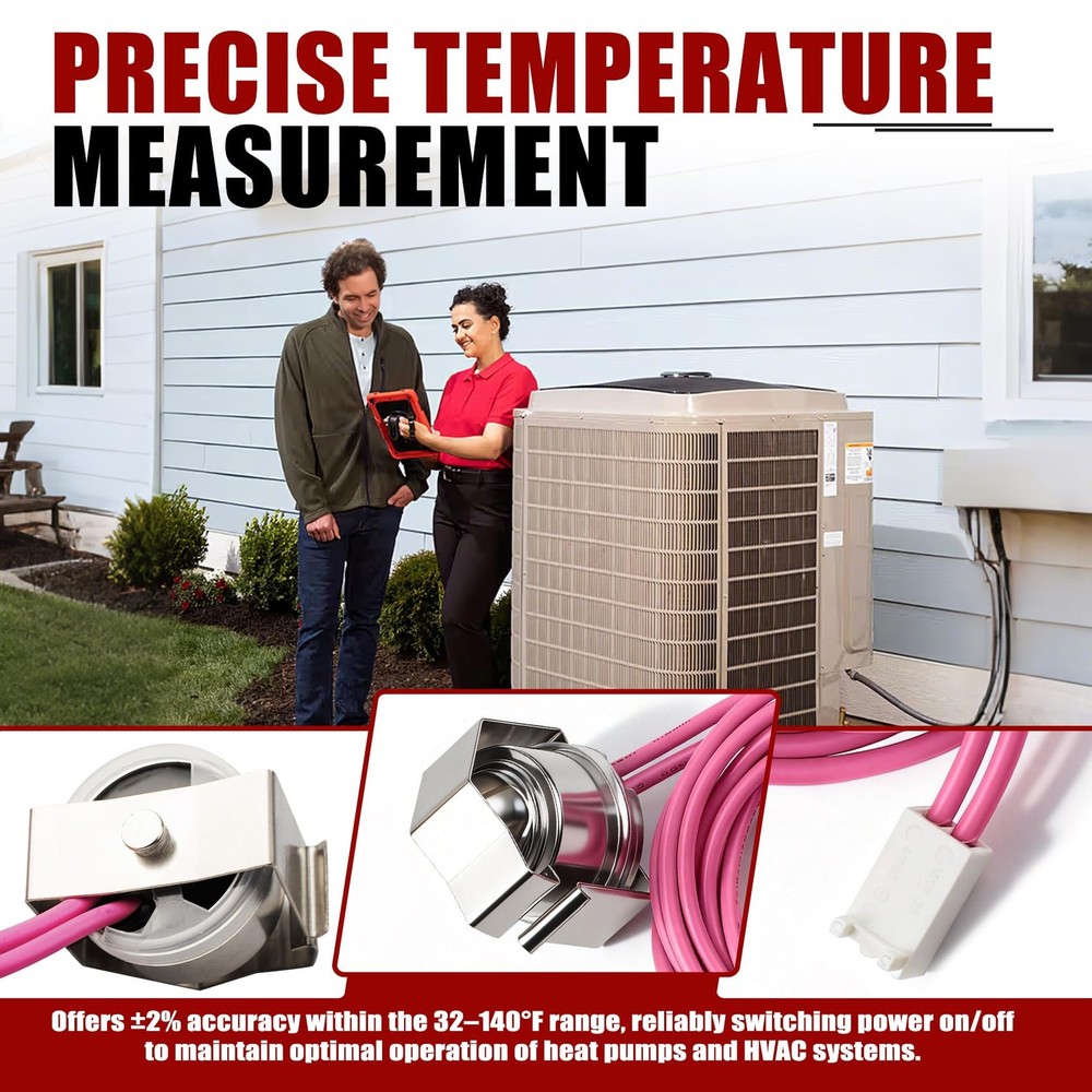 HH18HA279 Replacement Defrost Sensor Thermostat, Heat Pump Sensor...